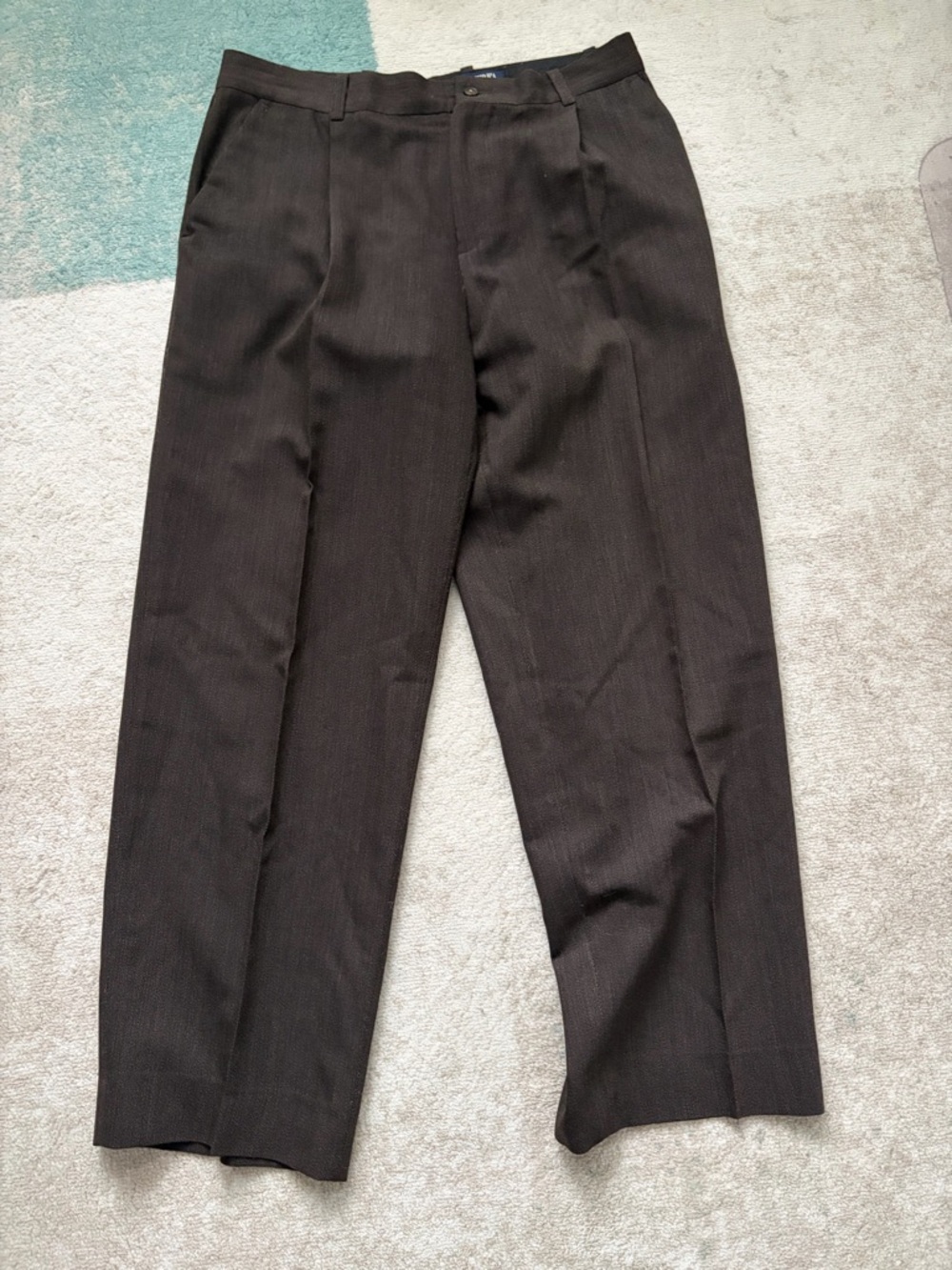 Men's Dark Brown Dress Pants